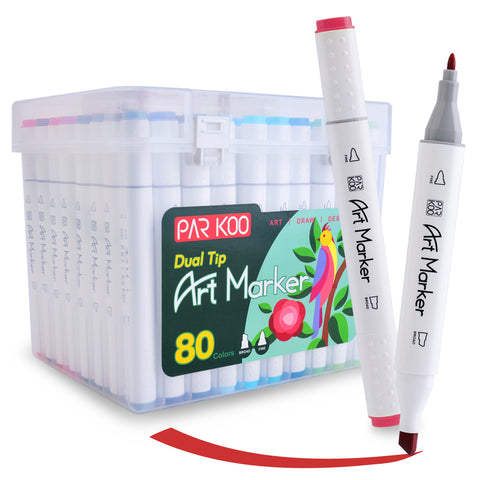 ParKoo 12 Colors Alcohol Brush Markers - ParKoo