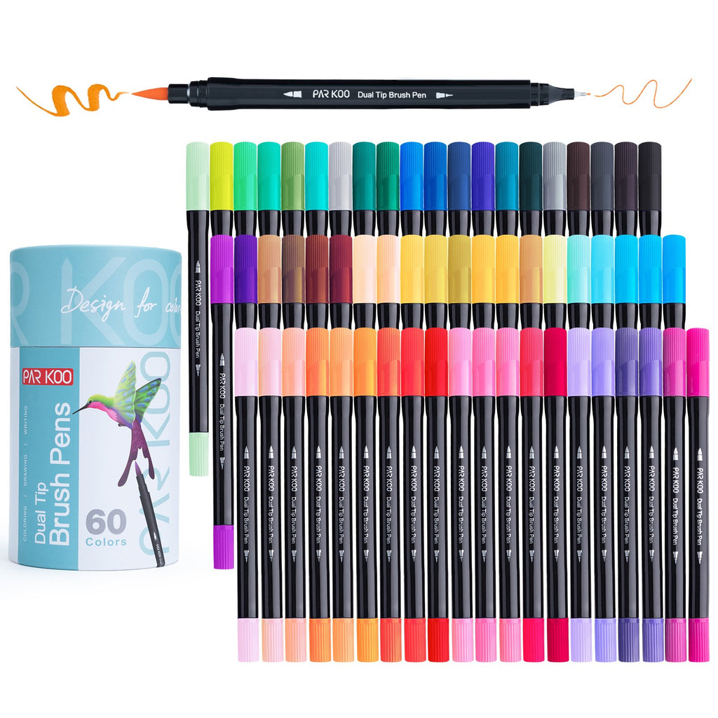 iSunful Washable Marker Coloring Pens Set, 24 Assorted Colors Drawing Pen  Kit Water Color Medium Fine Tip Broad Line Art Markers for Kids and Adult