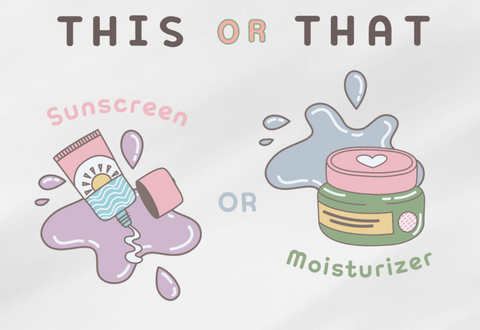 sunscreen vs moisturizer