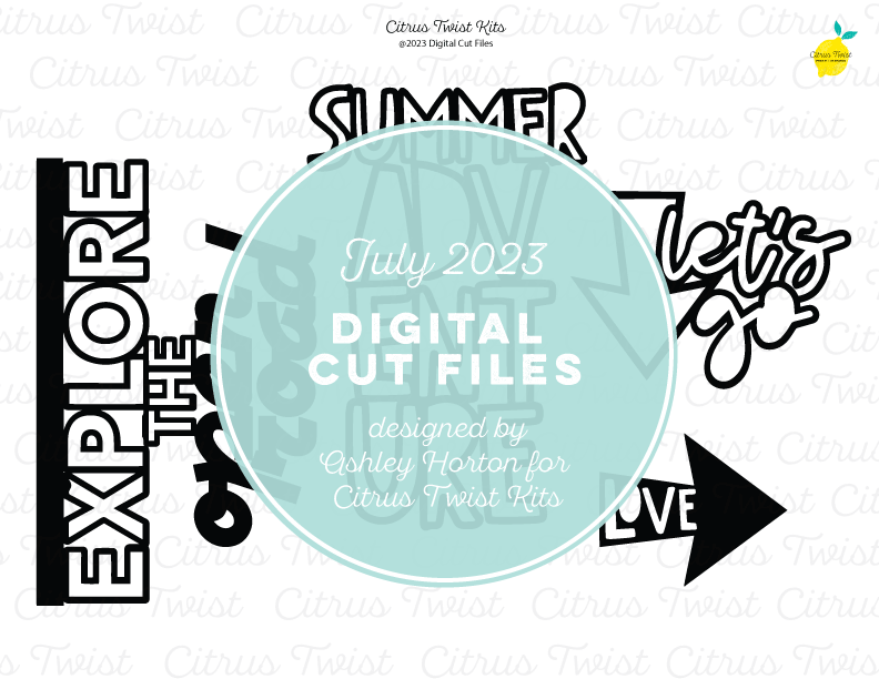 Digital Cut Files - SUMMER ADVENTURE