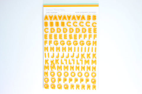 Citrus Twist Black Alphabet Puffy Stickers – Citrus Twist Kits