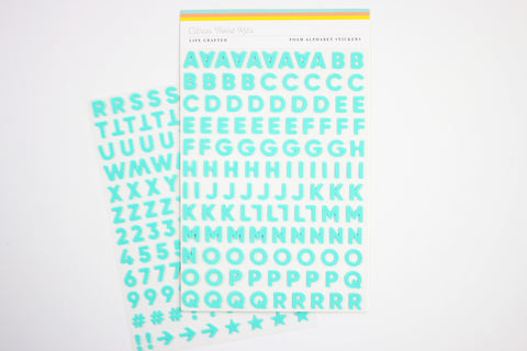 Citrus Twist Sadie Coral Alphabet Puffy Stickers – Citrus Twist Kits