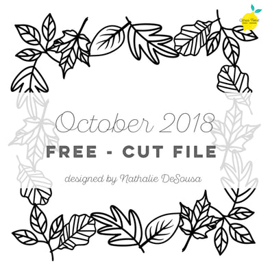 Cut file - FREE - Leaf Frame - October 2018