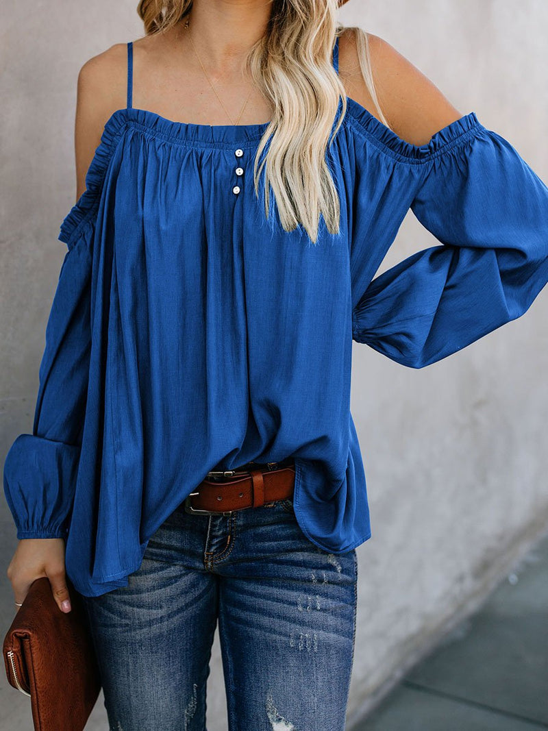 Lead Me On Off Shoulder Long Sleeves Top – Landing Closet