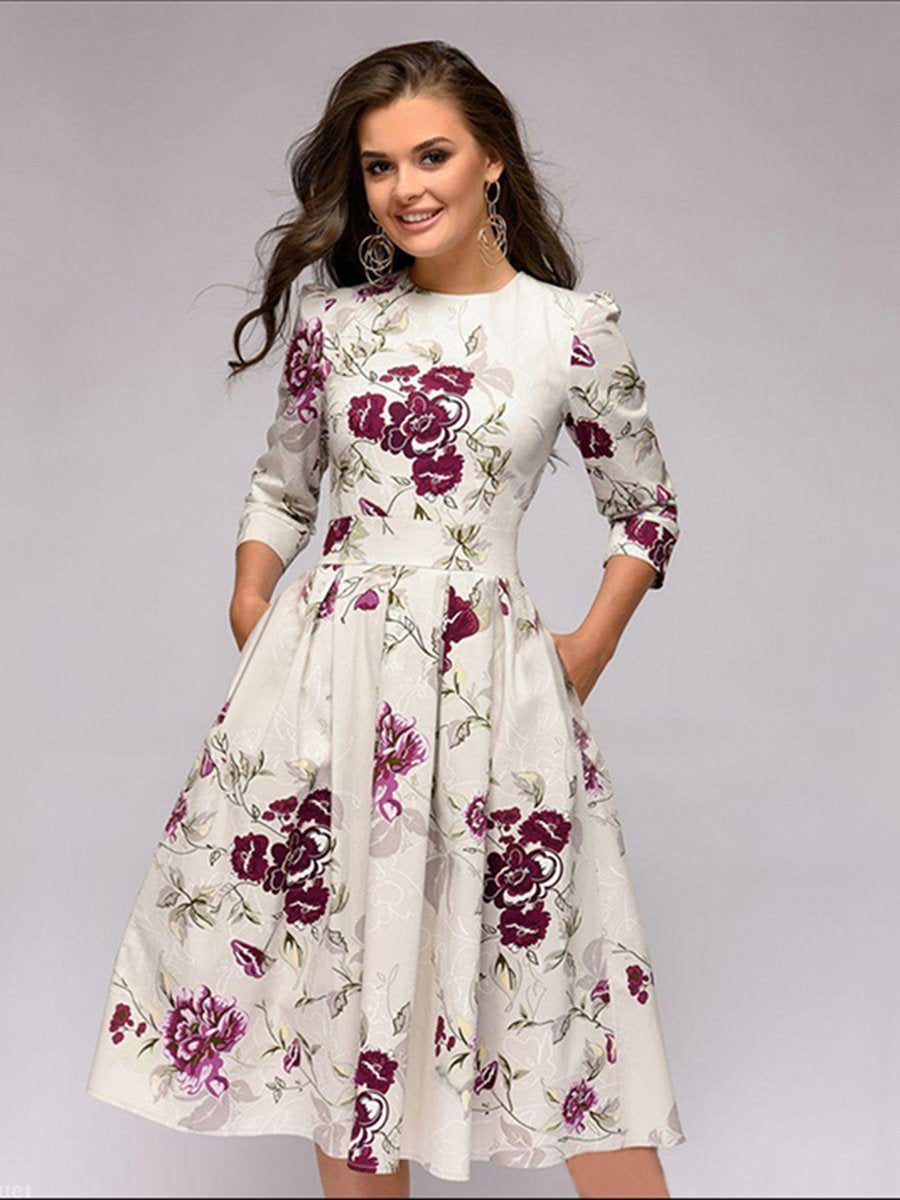 Kleid Mit Blumen C&A