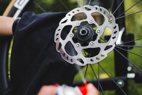 Clean the Rotors and Pads Stop Bicycle Disc Brakes From Squeaking