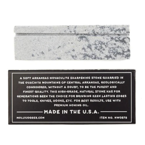 Fish Hook Knife Sharpening Stone Arkansas Novaculite USA – Mollyjogger