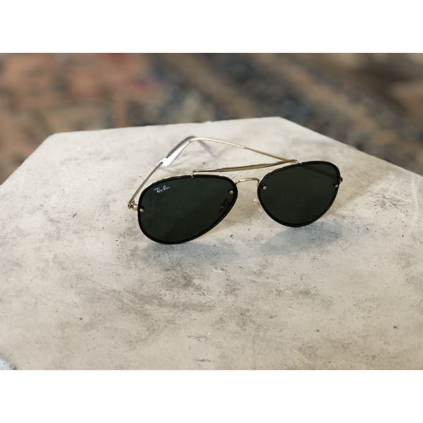 ray ban blaze aviator green