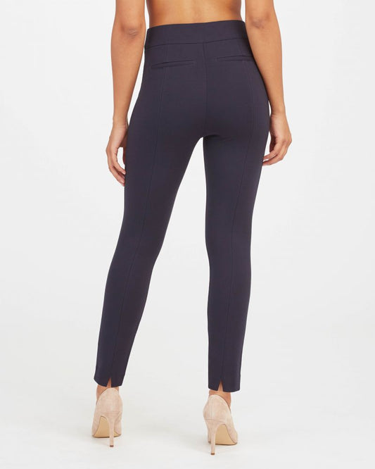 Spanx© ON-THE-GO KICK FLARE PANT WITH SILVER LINING TECHNOLOGY IN CLASSIC  NAVY