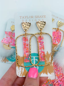 Taylor Shaye Designs - Starburst Confetti Stick Hoop - Round
