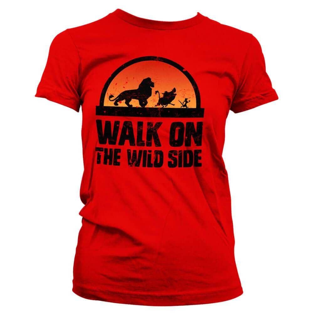red fitted t shirt women's