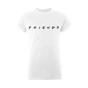 Women's Friends Classic Logo Rolled Sleeve T-Shirt | Retro Styler