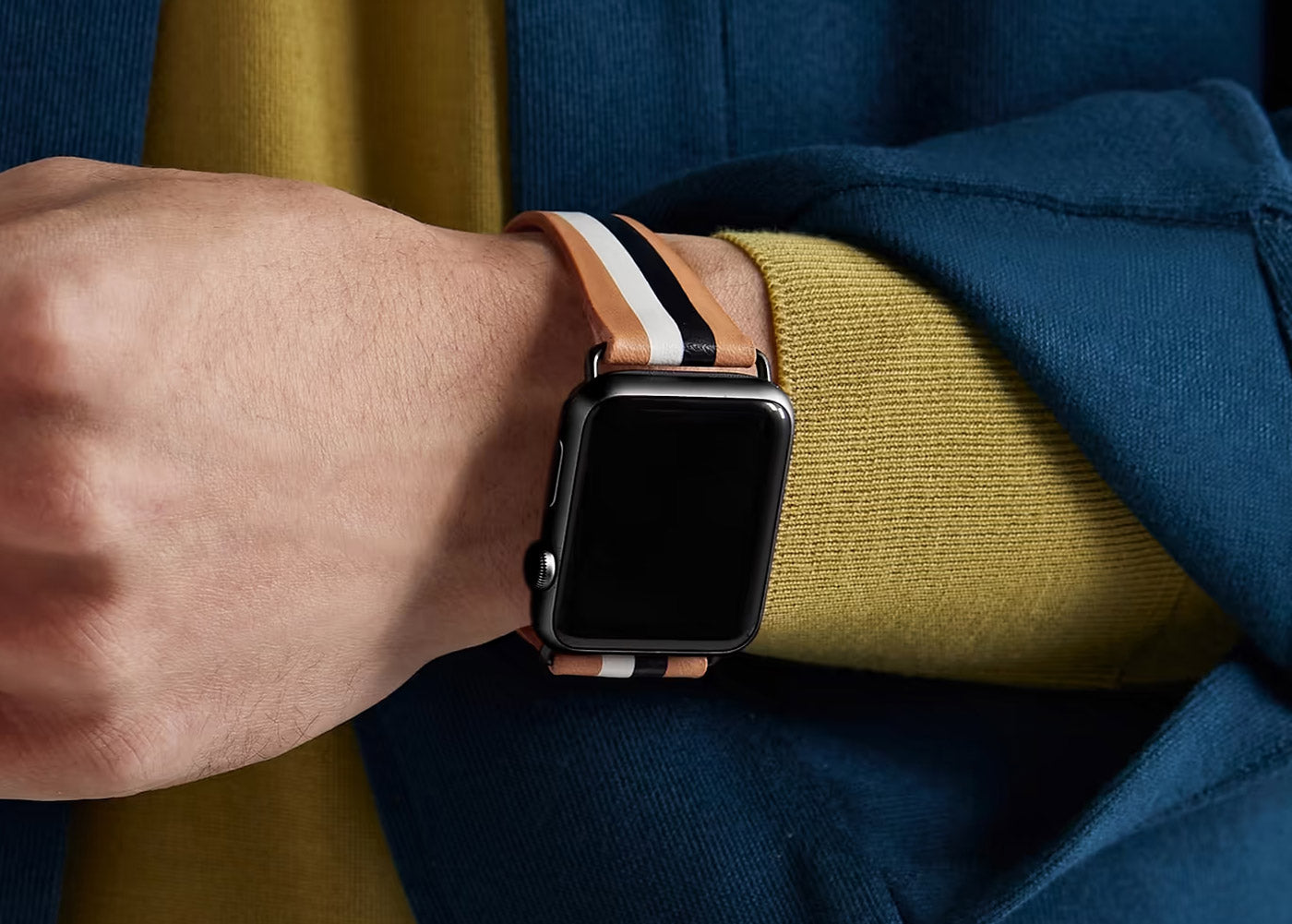 La Californienne Leather Apple Watch Band for Men
