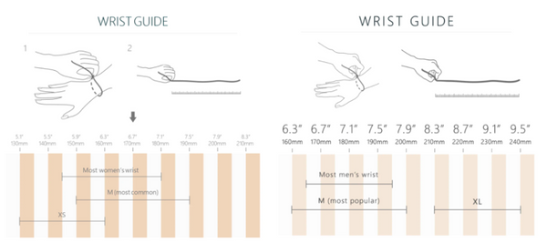 Watch band size guide