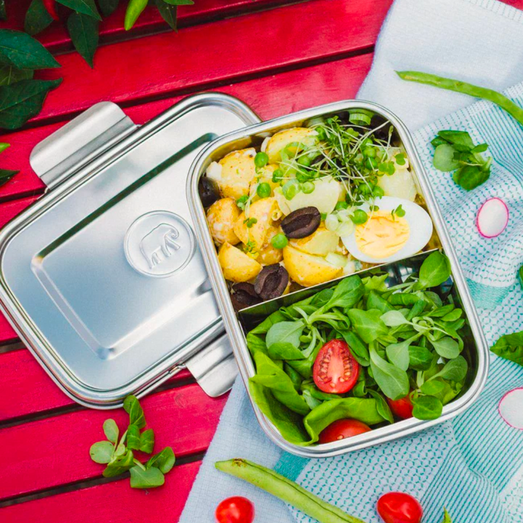 Elephant box stainless steel clip and seal lunchbox