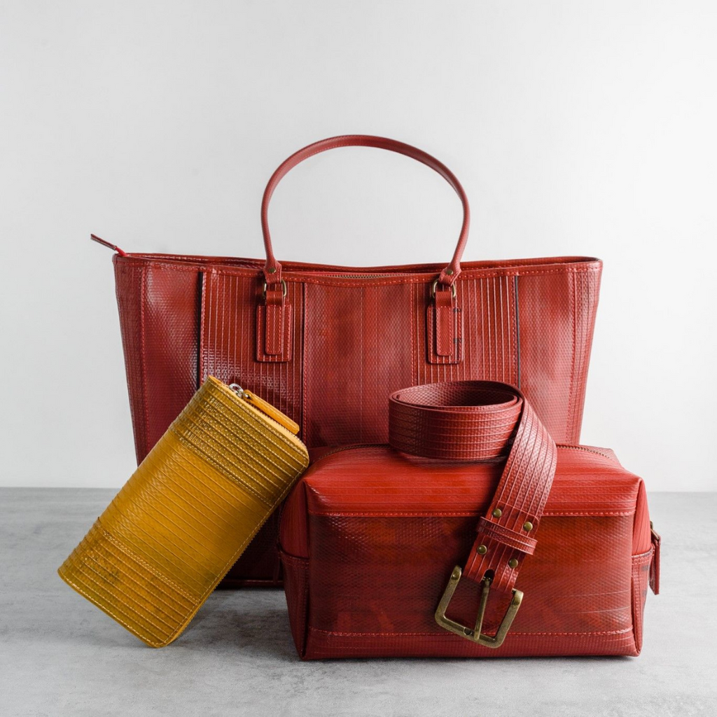 Elvis and Kresse sustainable luxury bad accessories