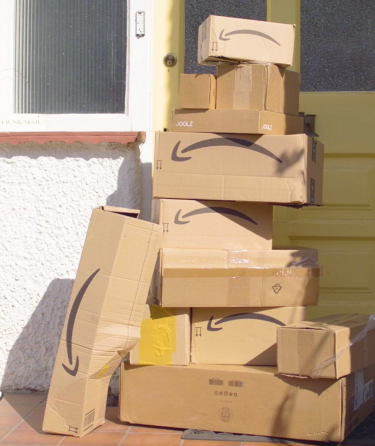 Amazon packages over consumption