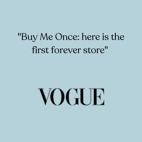 Buy Me Once in Vogue