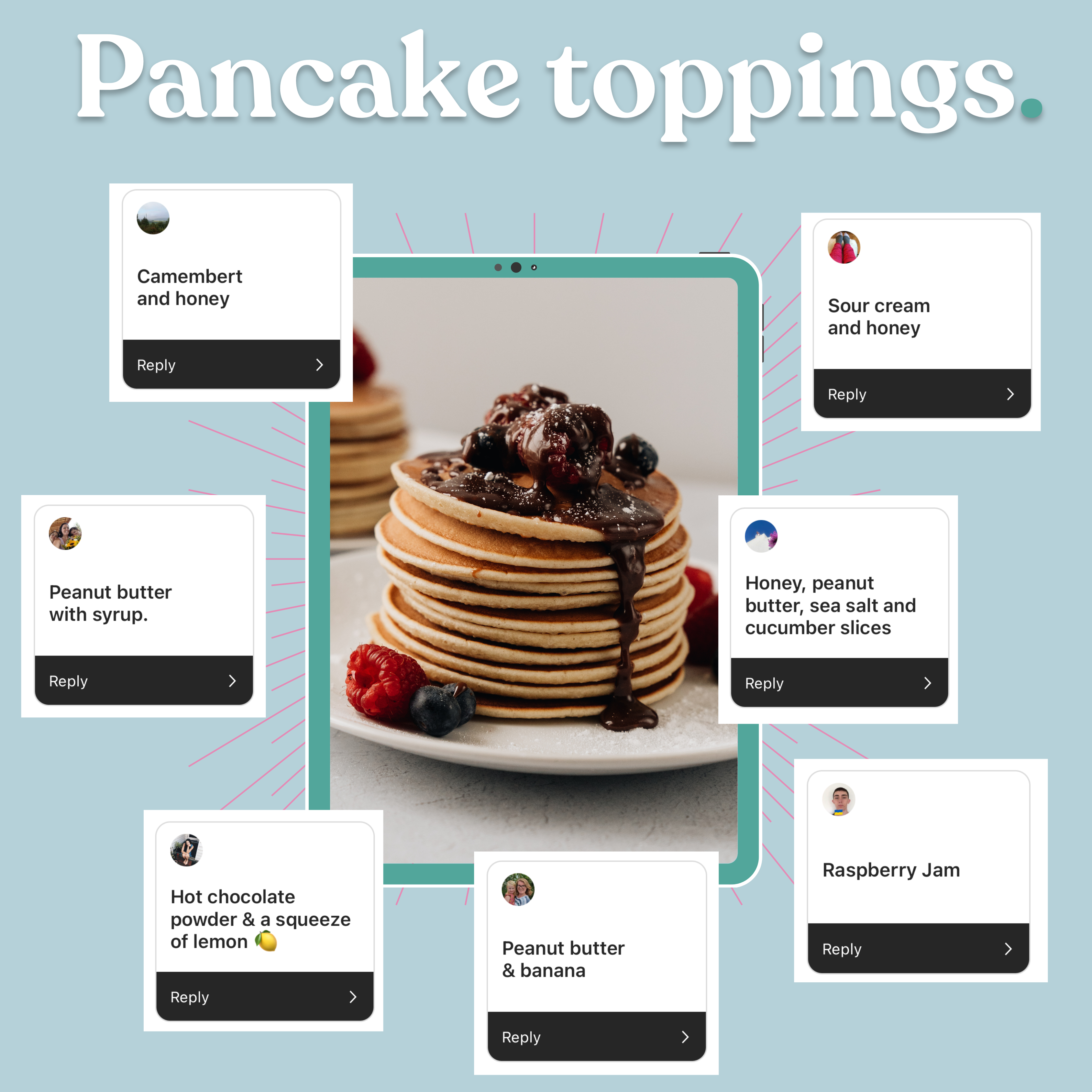 Pancake toppings