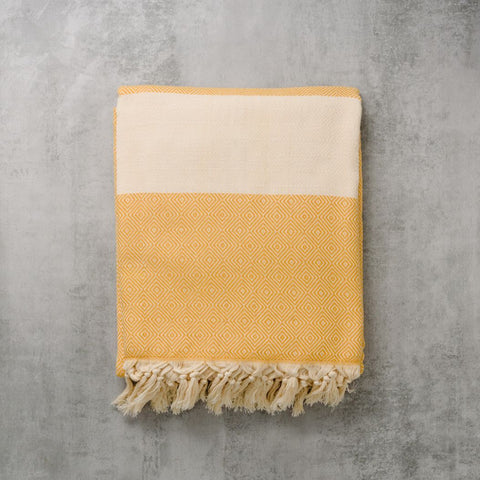 Luks Linen organic cotton damla blanket