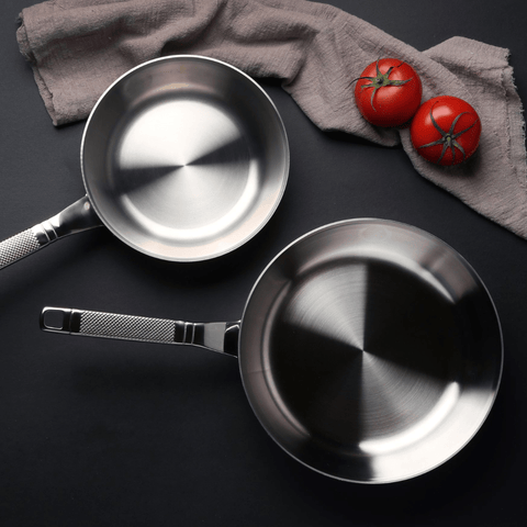 Saveur Selects tri-ply stainless steel frying pans