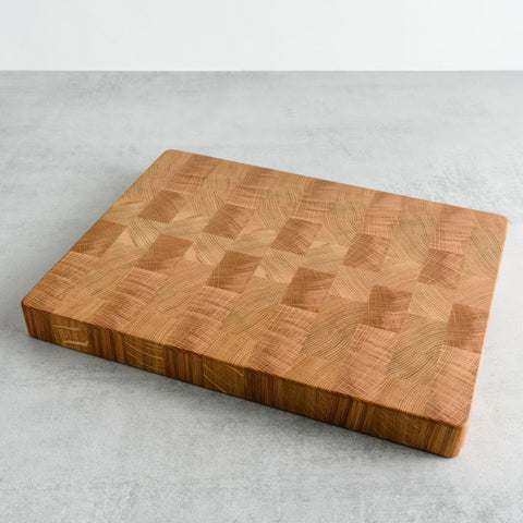 GT Woodshop oak end grain chopping board