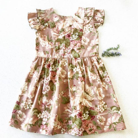 Mini Bili Children's Mulberry Dress