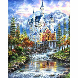 Kit Peinture A Numero Adulte Chateau Fantastique