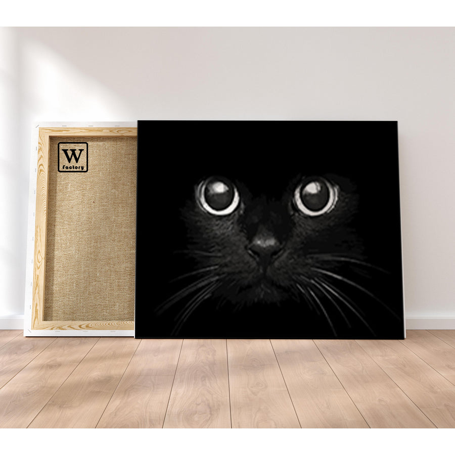 Kit Peinture A Numero Chat Noir