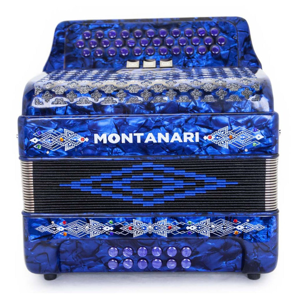 Montanari 3412 3S Acordeon Fa Azul