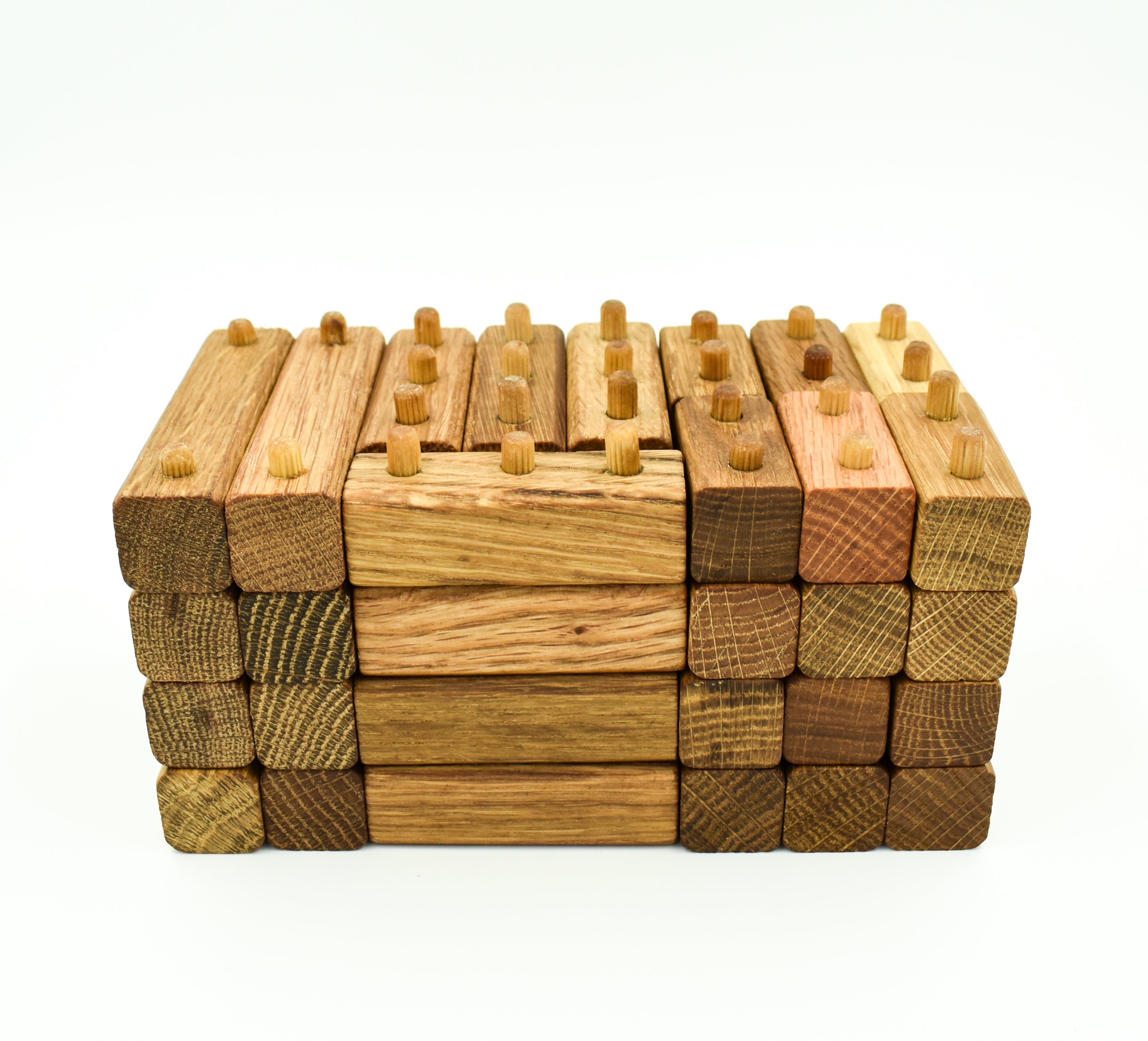 interlocking wooden blocks