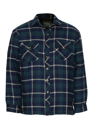 Champion Mens Totnes Padded Shirt -GREEN | Borderland Muff