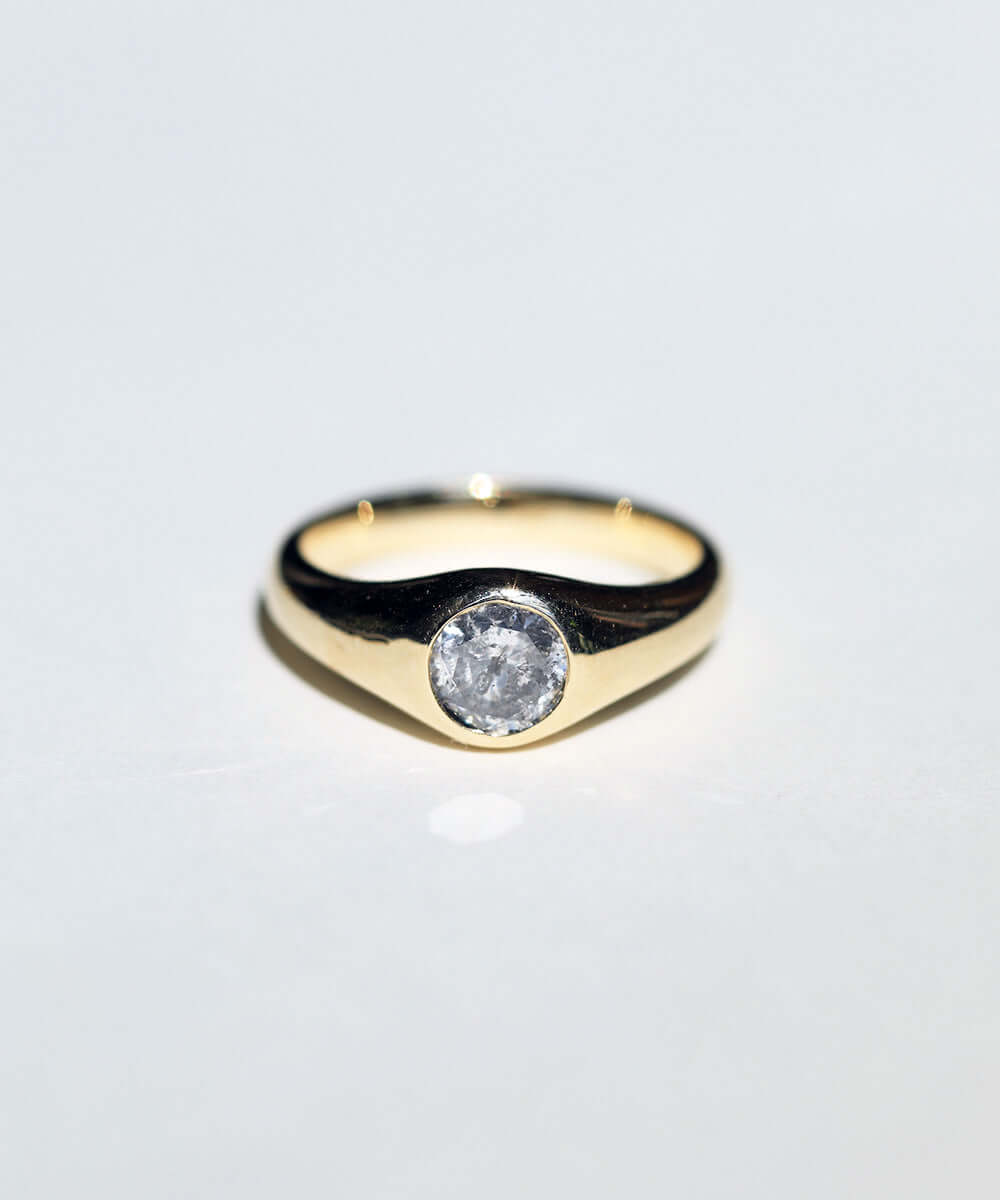 Salt & Pepper Diamond engagement rings and wedding bands