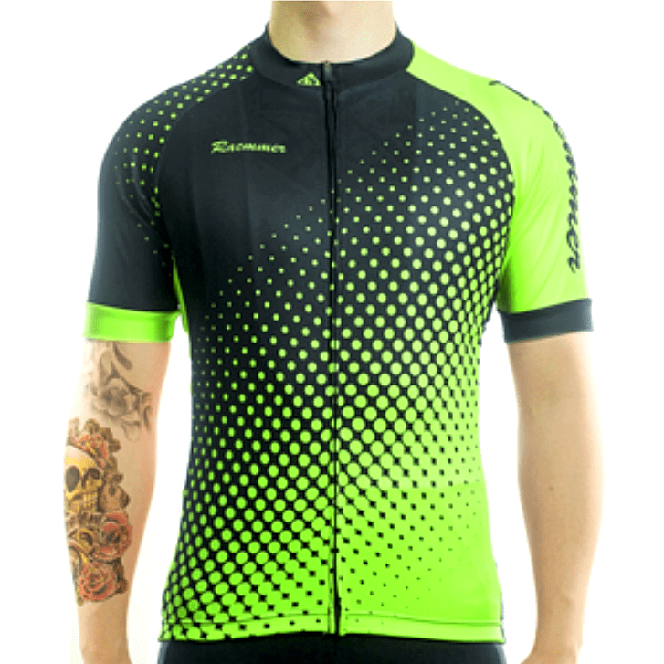 green cycling jersey