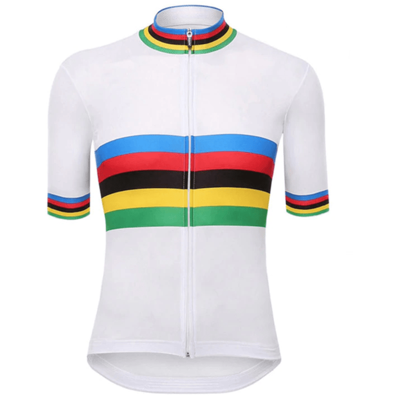 multi coloured cycling jersey