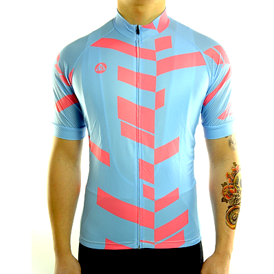 teal and pink jersey