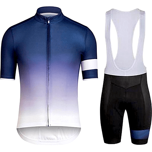 blue cycling jersey mens