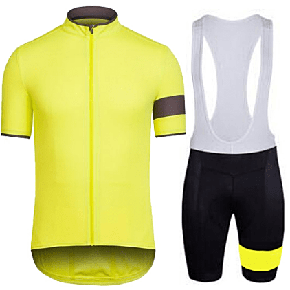 yellow and black cycling jersey