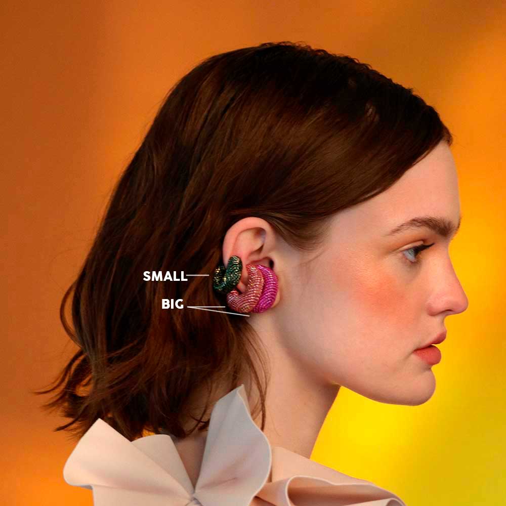 Small Ora Ear Cuff - Fuchsia by Susana Vega – El Dorado Edit