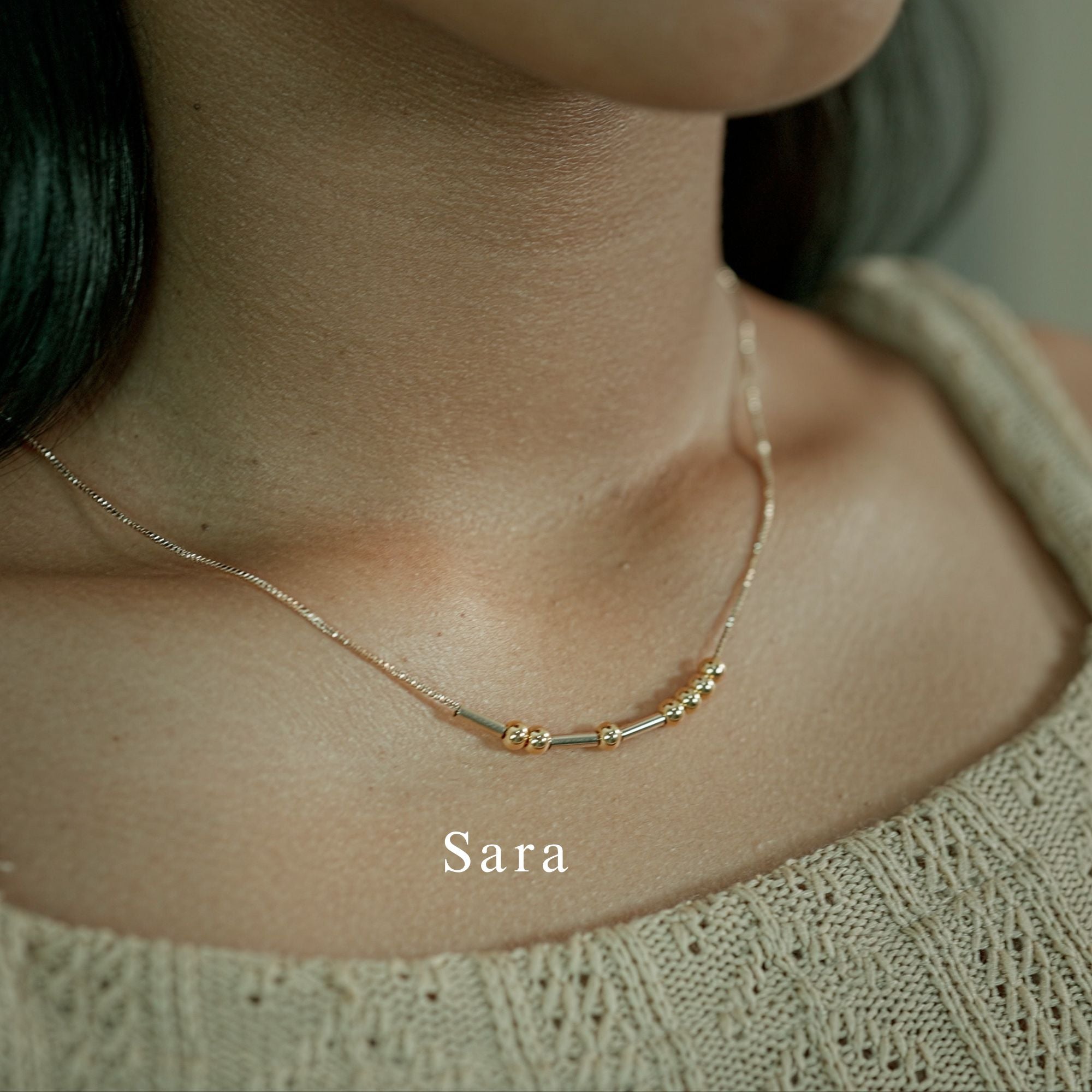 Personalized Morse Code Name Necklace