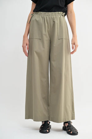 Ruffle Waist Side Tie Pant - Bishop Street Market 