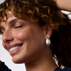 Wave Silver Clip Earrings - Bishop Street Market 