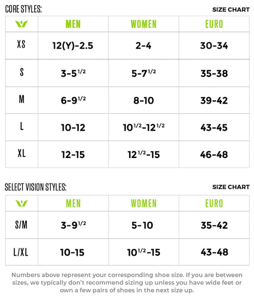 Sock Size Conversion Chart