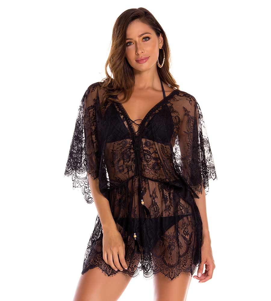 black lace cover up