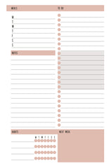 custom weekly planner