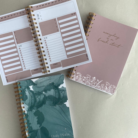 undated daily notebook planner