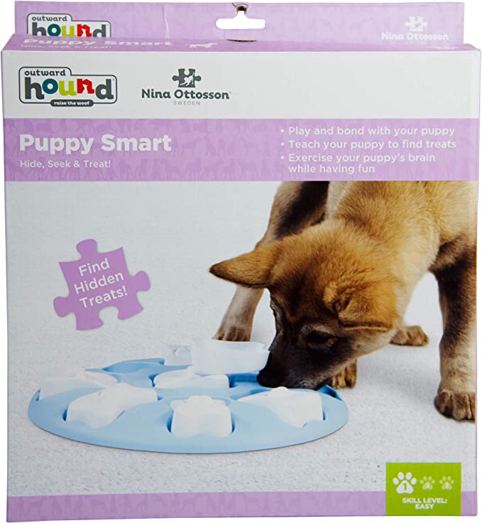 WOBBLE BOWL - SLOW FEEDER & DOG PUZZLE IN ONE - Nina Ottosson Treat Puzzle  Games for Dogs & Cats