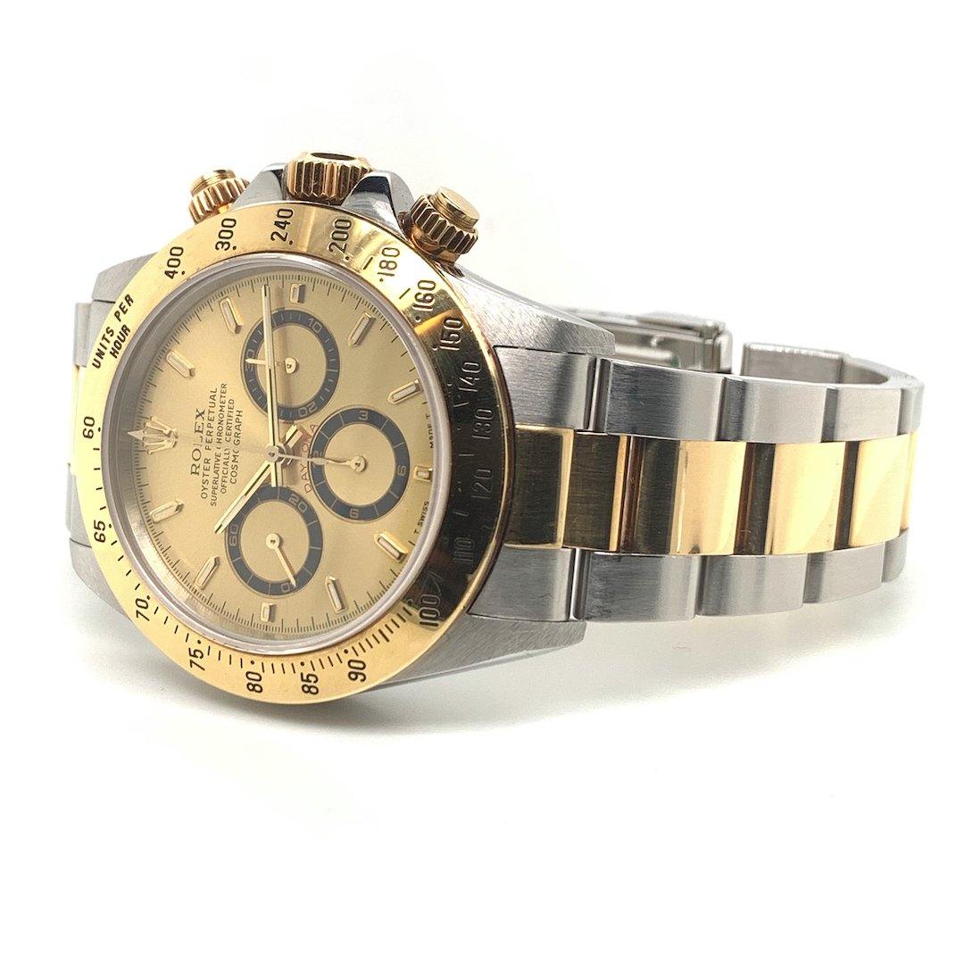 Rolex Zenith Cosmograph Daytona Champagne Dial Two Tone Ref. 16523