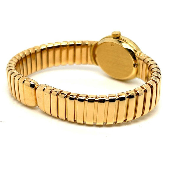 Pre-Owned Bulgari Tubogas Serpenti Bracelet Watch 18K YG 1970s