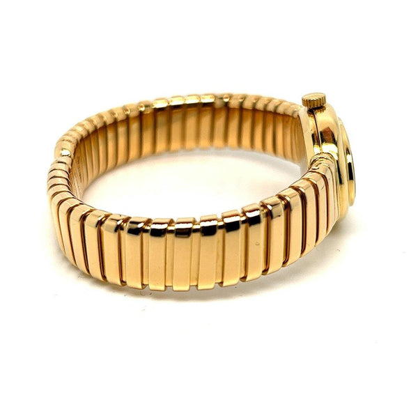 Pre-Owned Bulgari Tubogas Serpenti Bracelet Watch 18K YG 1970s